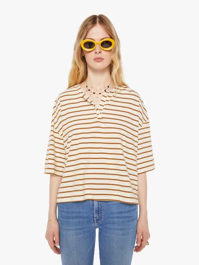 Sprwmn Henley Top Stripe T-shirt