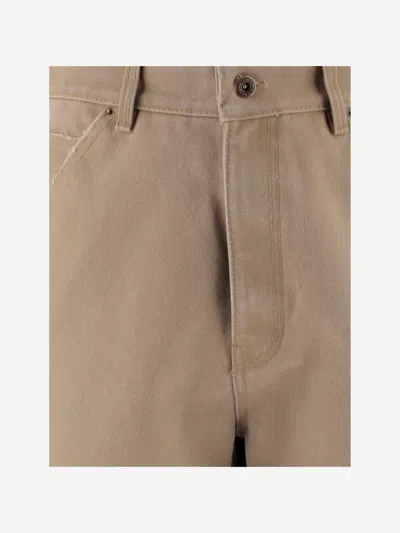We11 Done Multi-pocket Logo Trousers In Brown