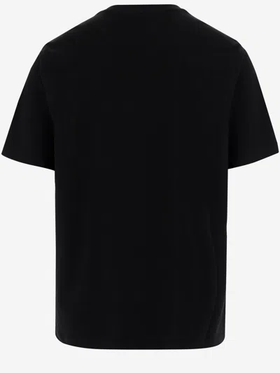 Amiri Black Cotton T-shirt With Bold Logo Statement