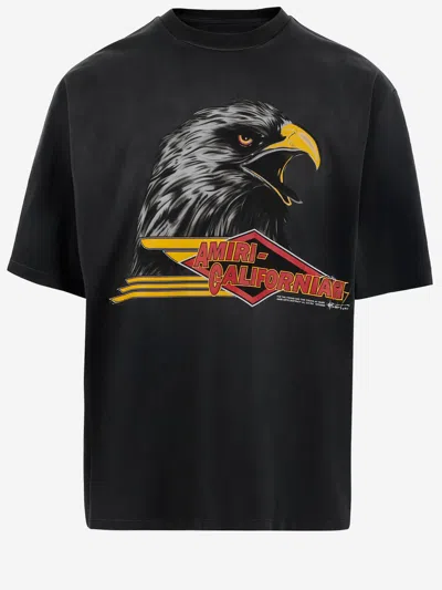 Amiri Mens Black Eagle Graphic-print Cotton-jersey T-shirt