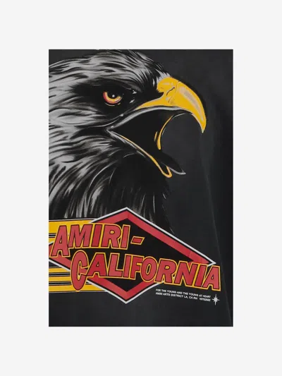 Amiri Mens Black Eagle Graphic-print Cotton-jersey T-shirt