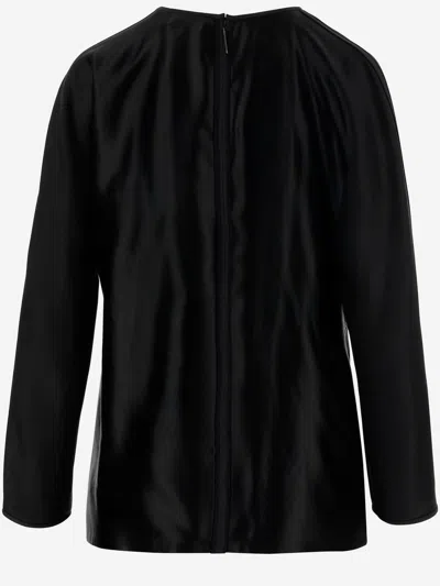 Giorgio Armani Shiny Effect Silk Sweater