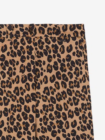 Aspesi Stretch Cotton Pants With Leopard Print