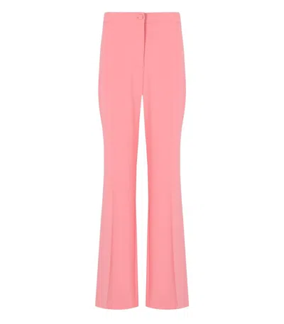 Twinset 双胞胎粉红色喇叭长裤 In Pink