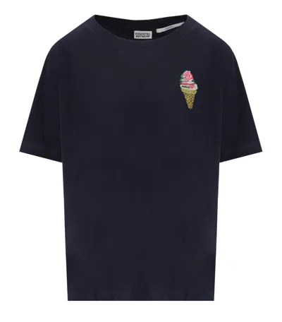 Essentiel Antwerp Hicecream Blue T-shirt