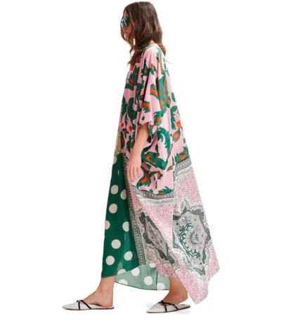 Essentiel Antwerp Hansas Printed Kaftan Combo1 Off White In Multi