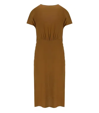 Federica Tosi Brown Dress With Knot