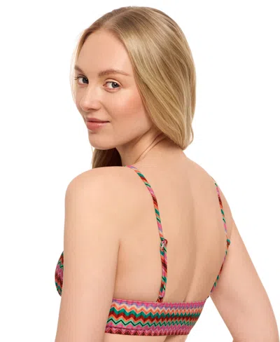 Salt + Cove Juniors' Front-tab Midkini Top, Exclusively At Macy's In Multi