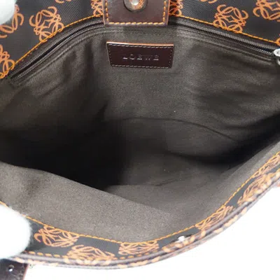 Pre-owned Loewe Brown Orange Pvc Tote Bag ()