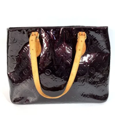 Pre-owned Louis Vuitton Amarante Purple Monogram Vernis Canvas Shoulder Bag Tote Bag ()