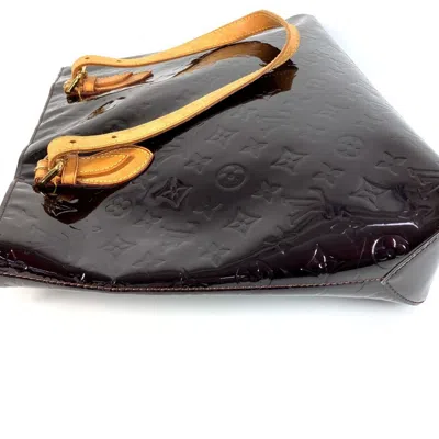 Pre-owned Louis Vuitton Amarante Purple Monogram Vernis Canvas Shoulder Bag Tote Bag ()