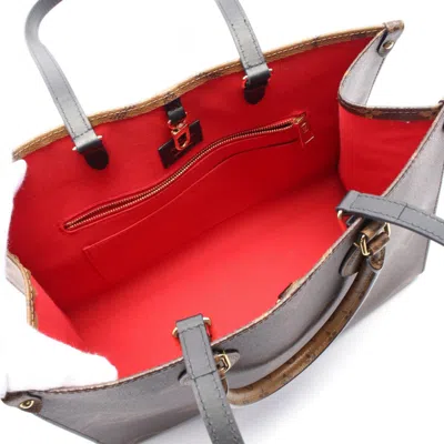 Pre-owned Louis Vuitton Beige Brown Coated Canvas Leather Tote Bag ()