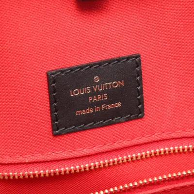 Pre-owned Louis Vuitton Beige Brown Coated Canvas Leather Tote Bag ()