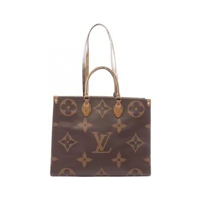 Pre-owned Louis Vuitton Beige Brown Coated Canvas Monogram Pvc Tote Bag ()