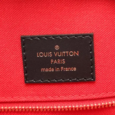 Pre-owned Louis Vuitton Beige Brown Coated Canvas Pvc Leather Tote Bag ()