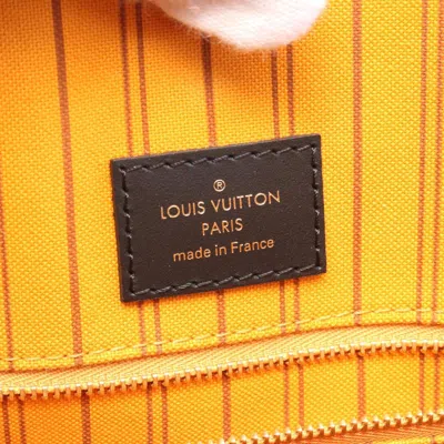 Pre-owned Louis Vuitton Black Brown White Coated Canvas Monogram Pvc Tote Bag ()
