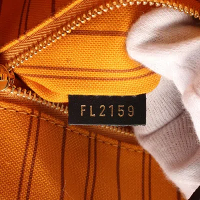 Pre-owned Louis Vuitton Black Brown White Coated Canvas Monogram Pvc Tote Bag ()