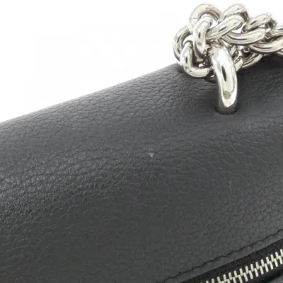 Pre-owned Louis Vuitton Black Leather Shoulder Bag ()