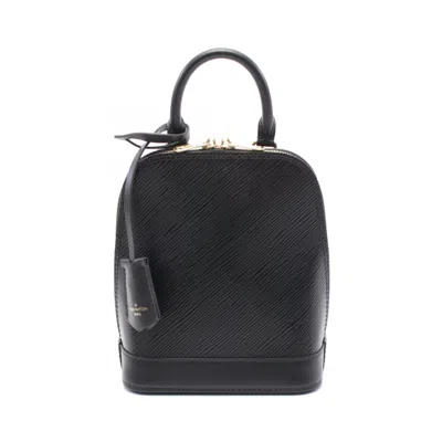 Pre-owned Louis Vuitton Black Noir Epi Leather Backpack ()