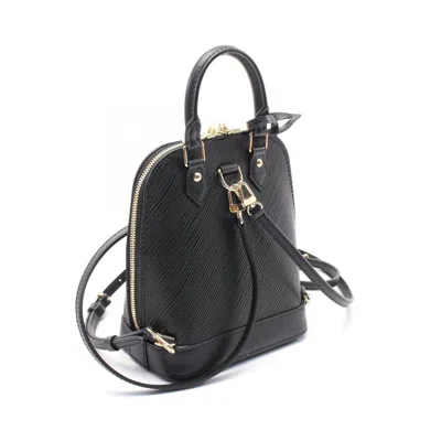 Pre-owned Louis Vuitton Black Noir Epi Leather Backpack ()