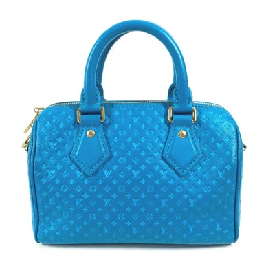 Pre-owned Louis Vuitton Blue Leather Handbag Shoulder Bag ()
