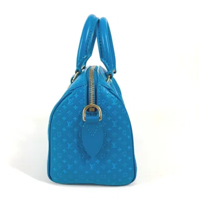 Pre-owned Louis Vuitton Blue Leather Handbag Shoulder Bag ()