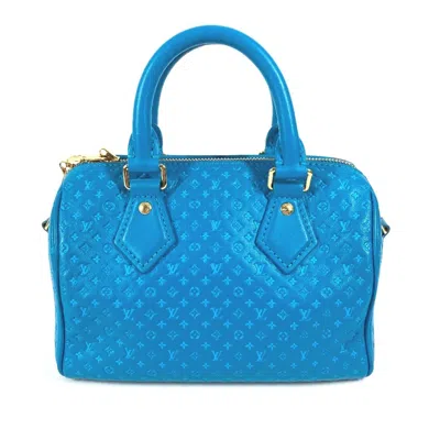 Pre-owned Louis Vuitton Blue Leather Handbag Shoulder Bag ()