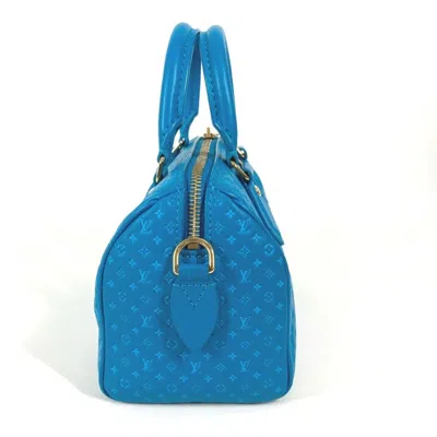 Pre-owned Louis Vuitton Blue Leather Handbag Shoulder Bag ()