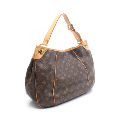 Pre-owned Louis Vuitton Brown Coated Canvas Leather Shoulder Bag ()