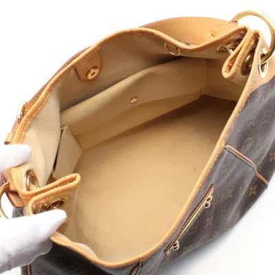 Pre-owned Louis Vuitton Brown Coated Canvas Leather Shoulder Bag ()
