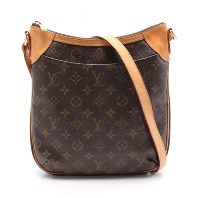 Pre-owned Louis Vuitton Brown Coated Canvas Leather Shoulder Bag ()