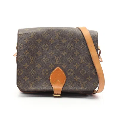Pre-owned Louis Vuitton Brown Coated Canvas Leather Shoulder Bag ()