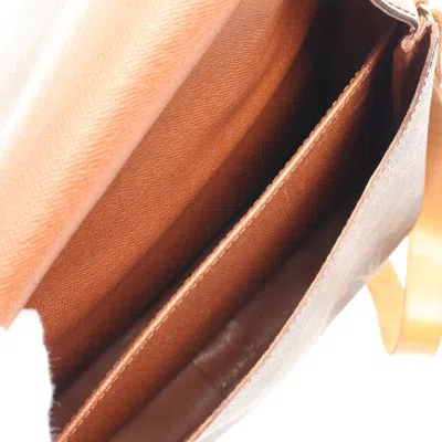 Pre-owned Louis Vuitton Brown Coated Canvas Leather Shoulder Bag ()