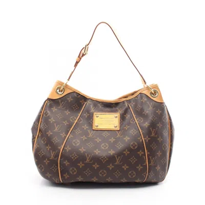 Pre-owned Louis Vuitton Brown Coated Canvas Leather Shoulder Bag ()