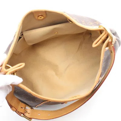 Pre-owned Louis Vuitton Brown Coated Canvas Leather Shoulder Bag ()