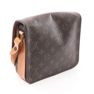 Pre-owned Louis Vuitton Brown Coated Canvas Leather Shoulder Bag ()