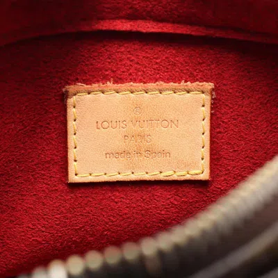 Pre-owned Louis Vuitton Brown Coated Canvas Leather Shoulder Bag ()