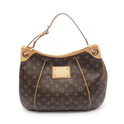Pre-owned Louis Vuitton Brown Coated Canvas Leather Shoulder Bag ()
