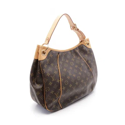 Pre-owned Louis Vuitton Brown Coated Canvas Leather Shoulder Bag ()