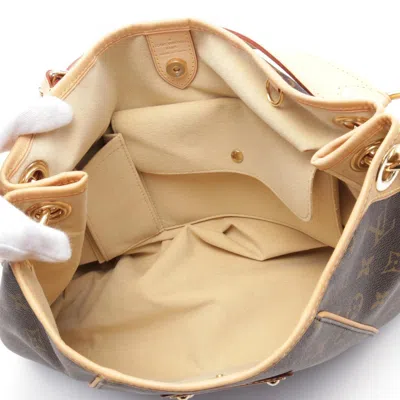 Pre-owned Louis Vuitton Brown Coated Canvas Leather Shoulder Bag ()