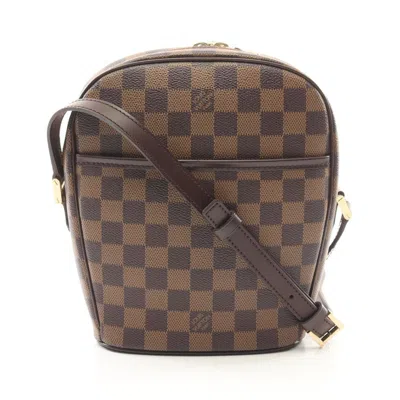 Pre-owned Louis Vuitton Brown Coated Canvas Leather Shoulder Bag ()