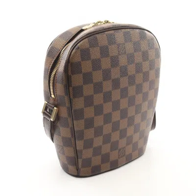 Pre-owned Louis Vuitton Brown Coated Canvas Leather Shoulder Bag ()