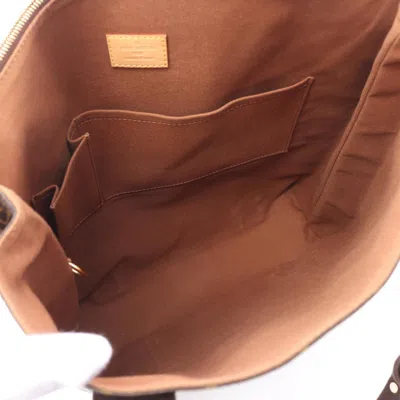 Pre-owned Louis Vuitton Brown Coated Canvas Leather Tote Bag ()