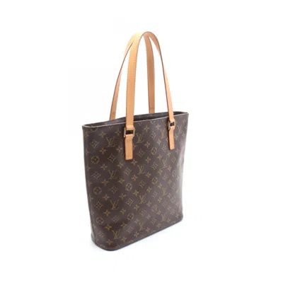 Pre-owned Louis Vuitton Brown Coated Canvas Leather Tote Bag ()