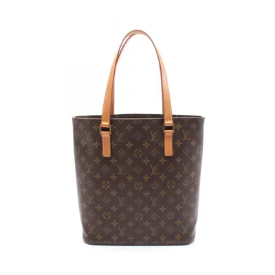 Pre-owned Louis Vuitton Brown Coated Canvas Leather Tote Bag ()