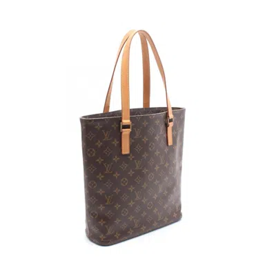 Pre-owned Louis Vuitton Brown Coated Canvas Leather Tote Bag ()