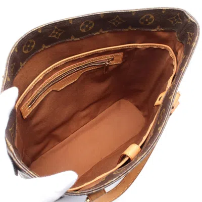Pre-owned Louis Vuitton Brown Coated Canvas Leather Tote Bag ()