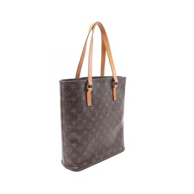 Pre-owned Louis Vuitton Brown Coated Canvas Leather Tote Bag ()