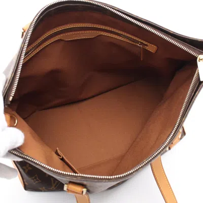 Pre-owned Louis Vuitton Brown Coated Canvas Pvc Monogram Leather Tote Bag ()
