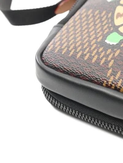 Pre-owned Louis Vuitton X Nigo 2021's Damier Ebène Phone Pouch